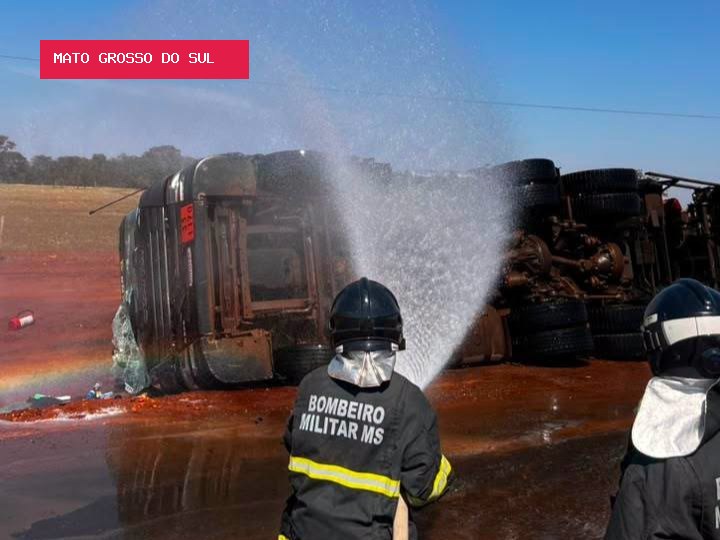 BR-436 é liberada após 30 horas de bloqueio por vazamento de etanol