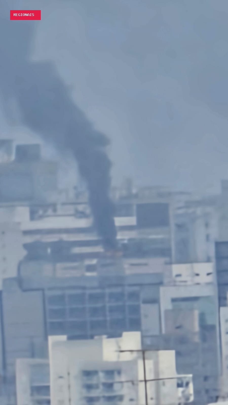 Incêndio em terraço de prédio comercial é controlado na Bela Vista, no Centro de SP