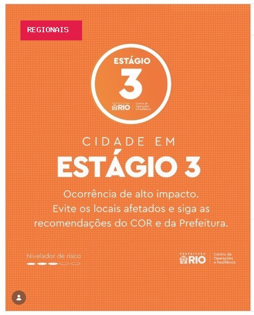 Rio de Janeiro entra em Estágio 3 por previsão de ventos fortes