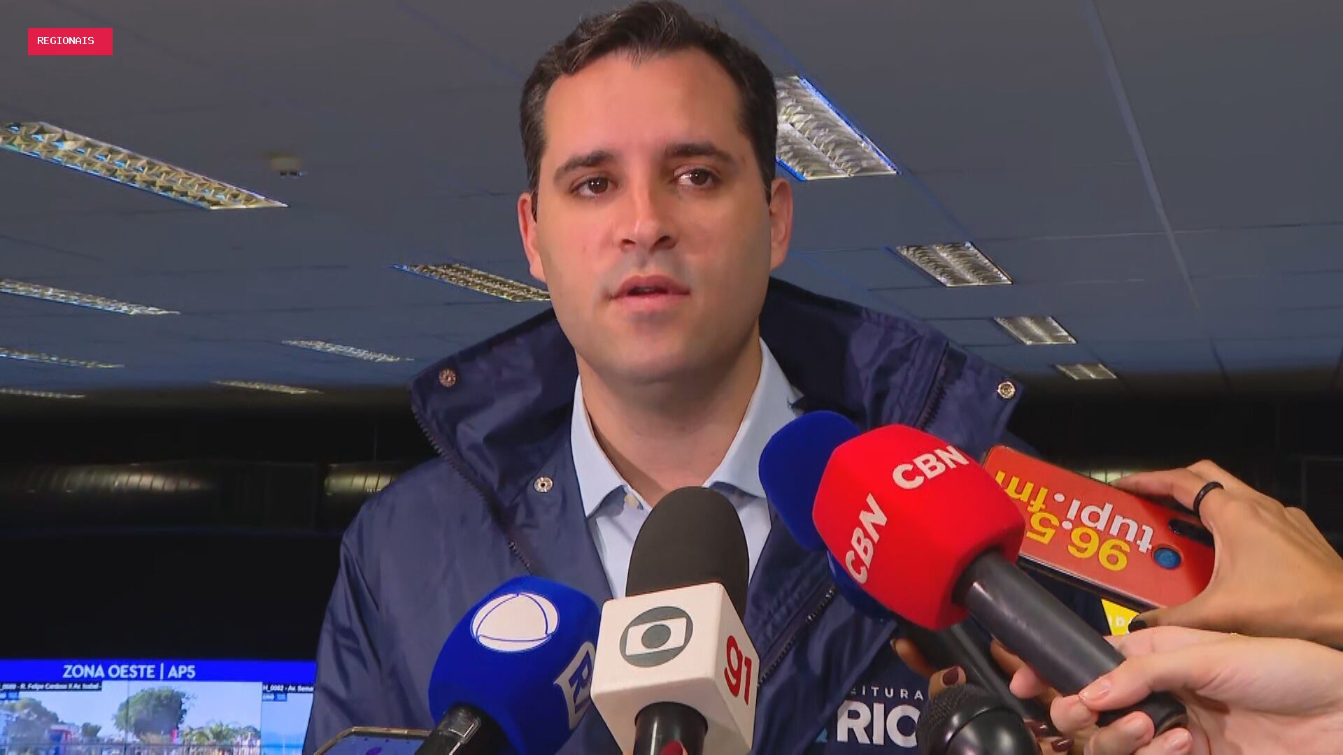 Prefeito do Rio pede que população evite se expor a riscos em dia com ventos de até 90 km/h