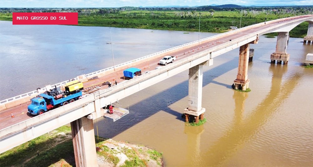 Ponte sobre o rio Paraguai terá bloqueio total neste fim de semana