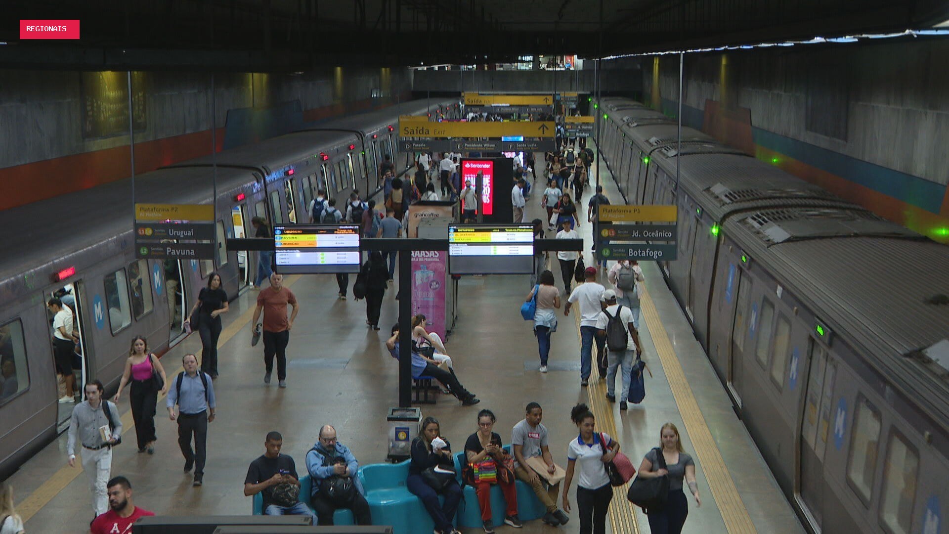 Ônibus, trens e metrô antecipam horário de pico devido a aviso de ventania no RJ