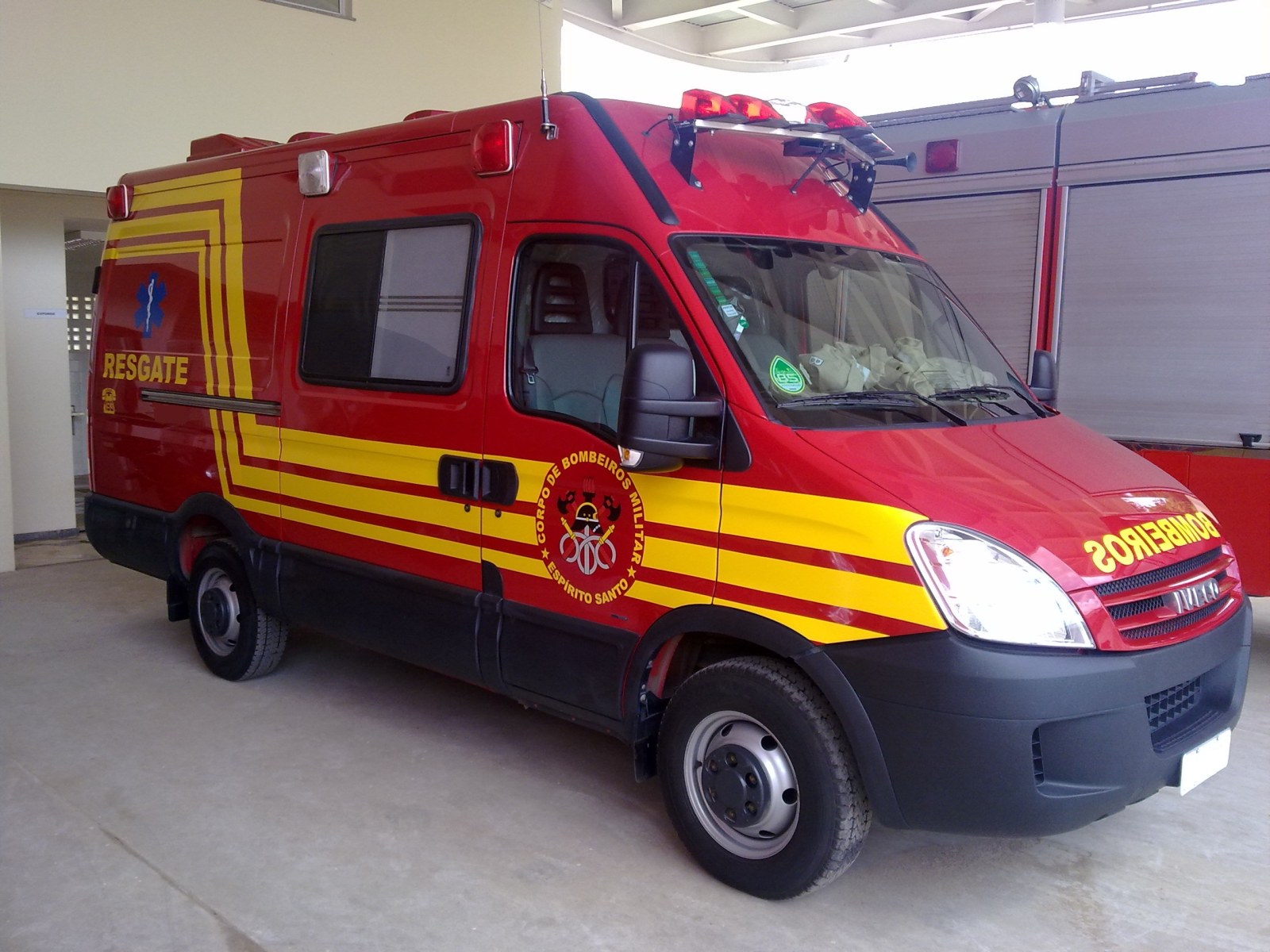 Viatura de resgate dos Bombeiros
