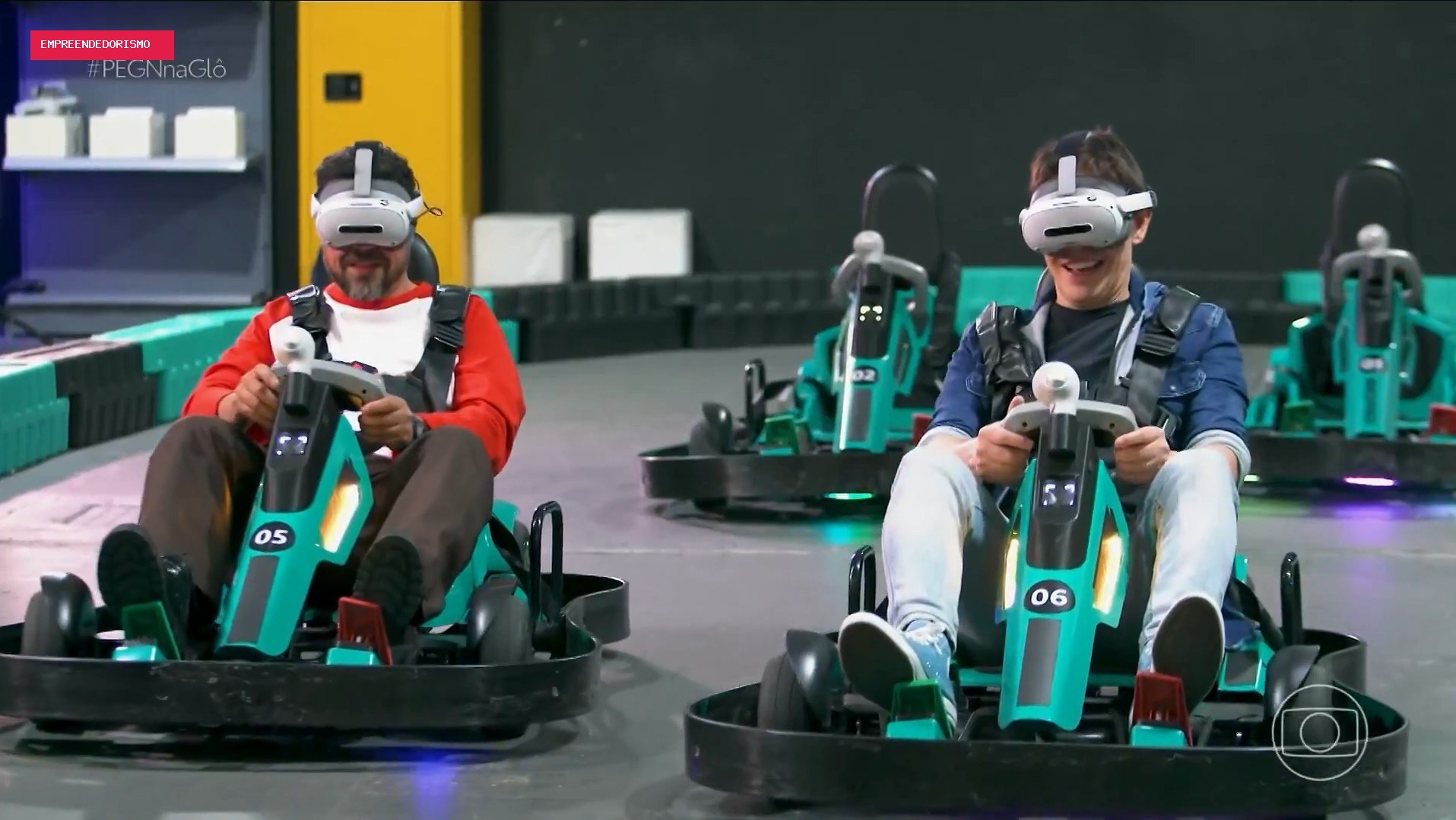 Kart que mistura realidade e videogame vira negócio itinerante e fatura R$ 120 mil por mês