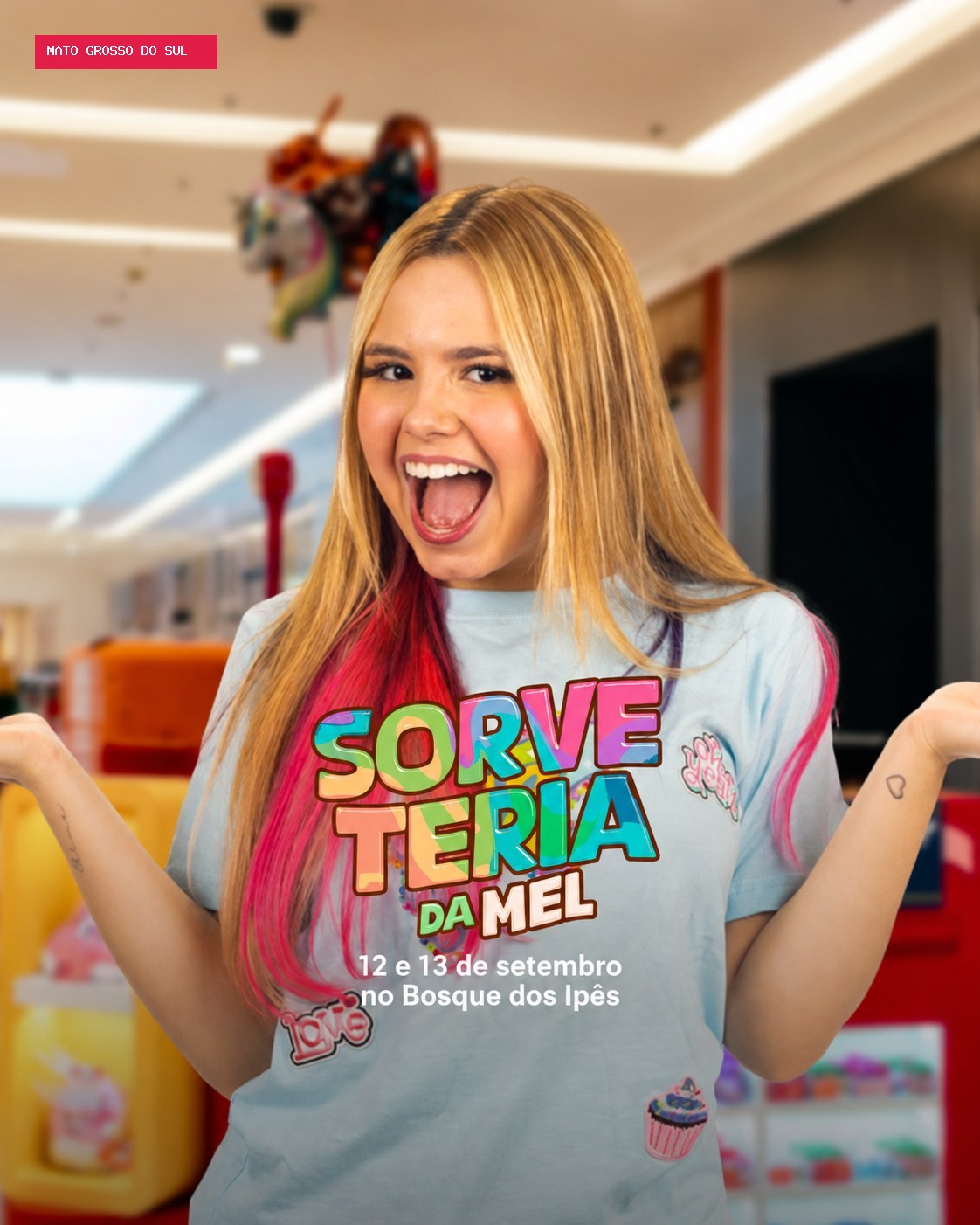 Mel Slime traz experiência de slimes a Campo Grande no próximo fim de semana