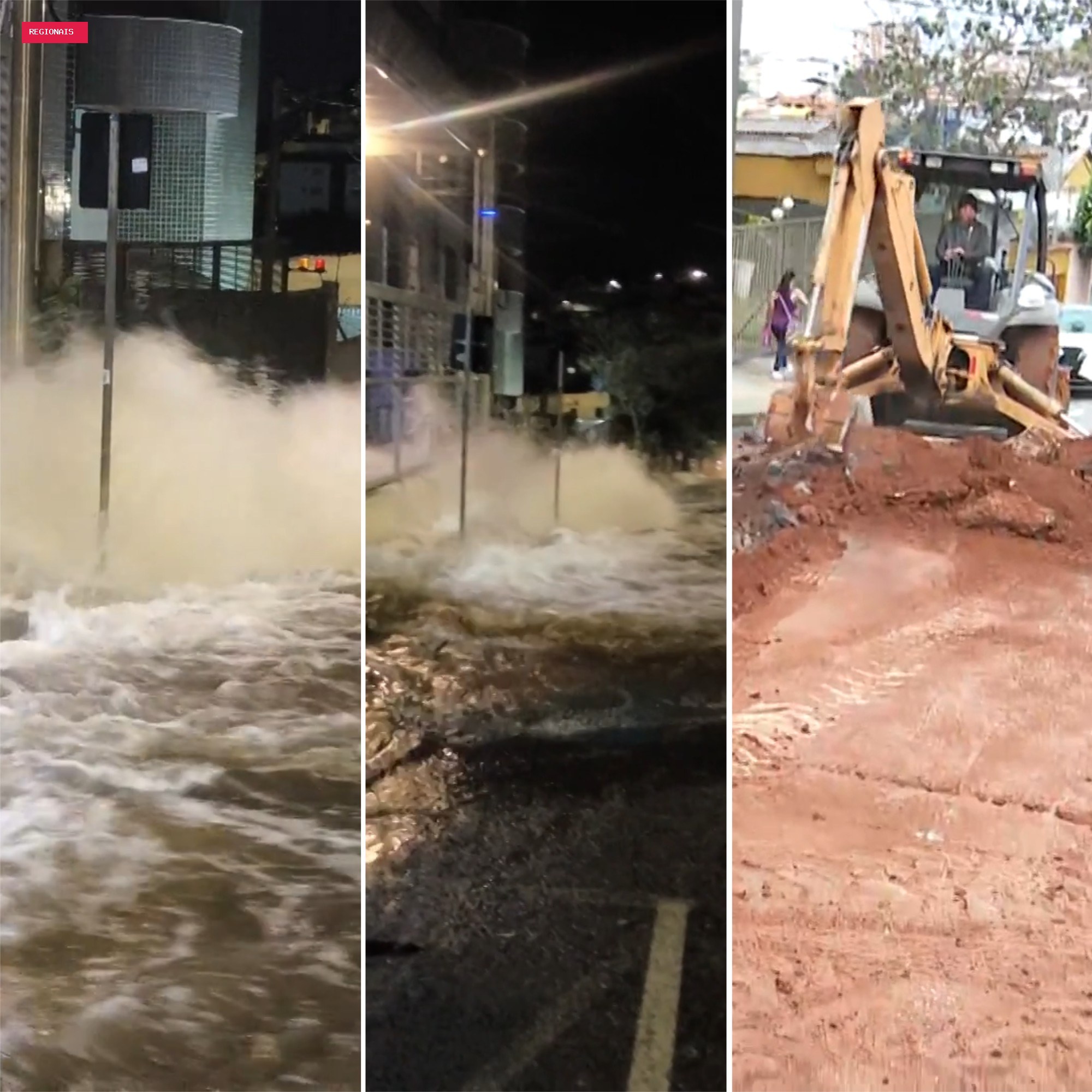 Vazamento em adutora afeta abastecimento de água em 65 bairros de BH