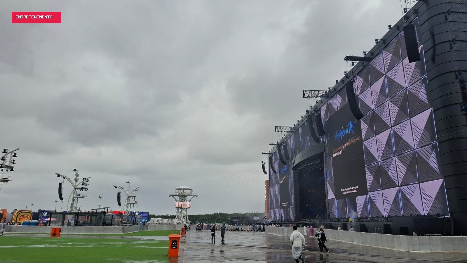 Chuva forte na Zona Sudoeste faz Rock in Rio suspender agendamento dos brinquedos
