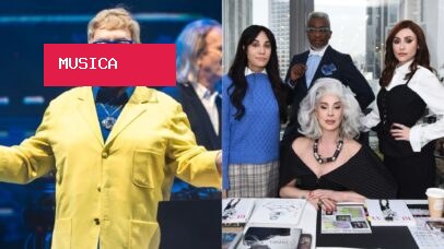 Em passagem pelo Brasil, Elton John encontra elenco de musical de ‘O Diabo Veste Prada’