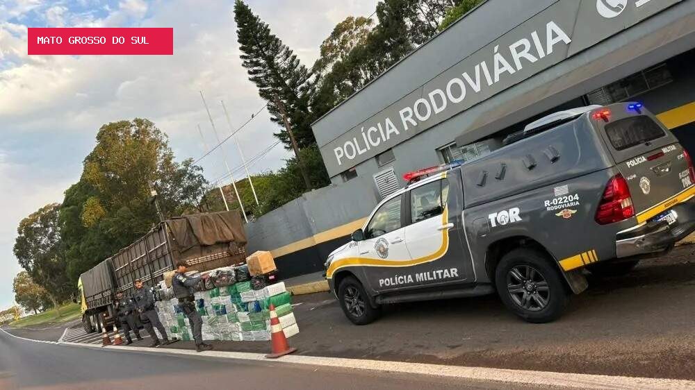 Polícia paulista apreende caminhão com 3 toneladas de maconha de Dourados