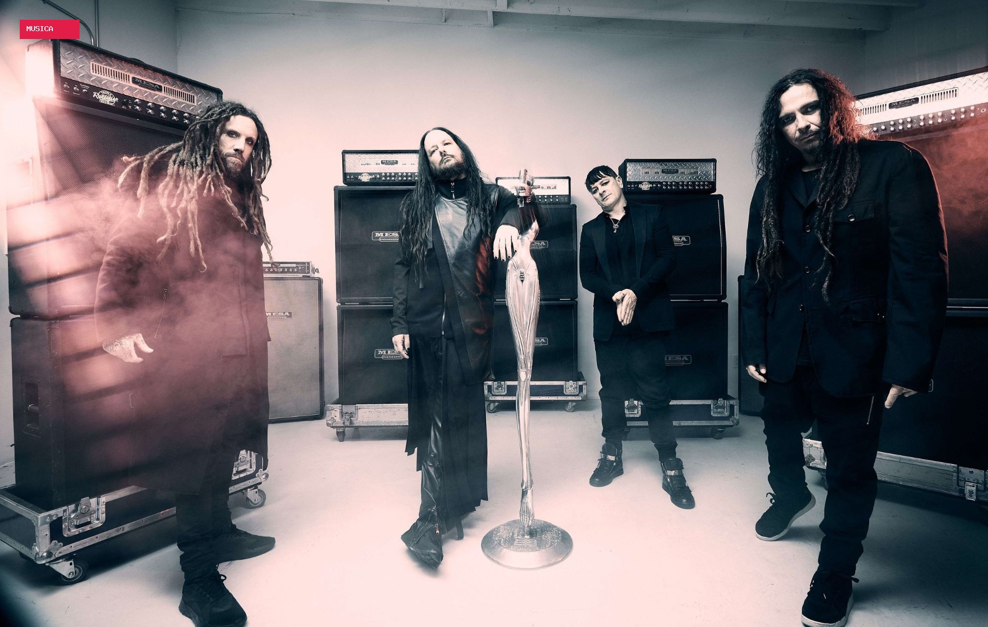 It sounds like KoRn have “just finished recording” their new album