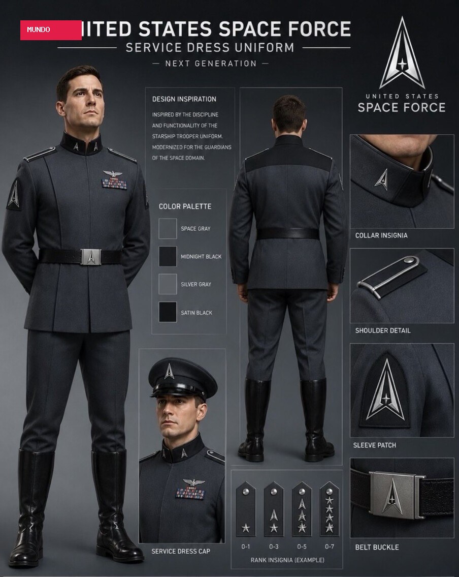 Novo uniforme da Força Espacial proposto por Trump gera comparações com farda nazista e Star Wars