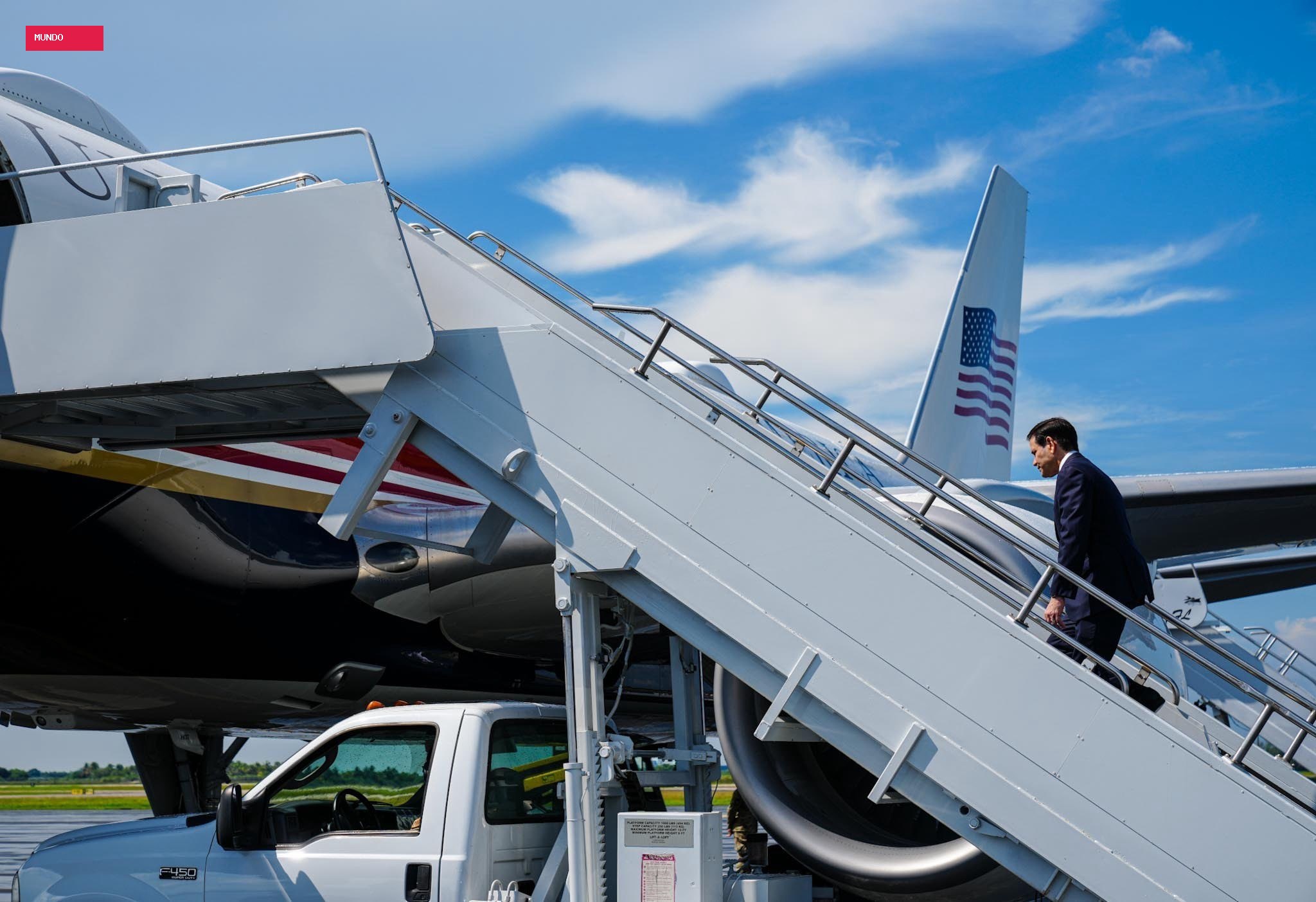 Após falar em 'domínio das Américas', secretário de Estado de Trump embarca rumo à Colômbia