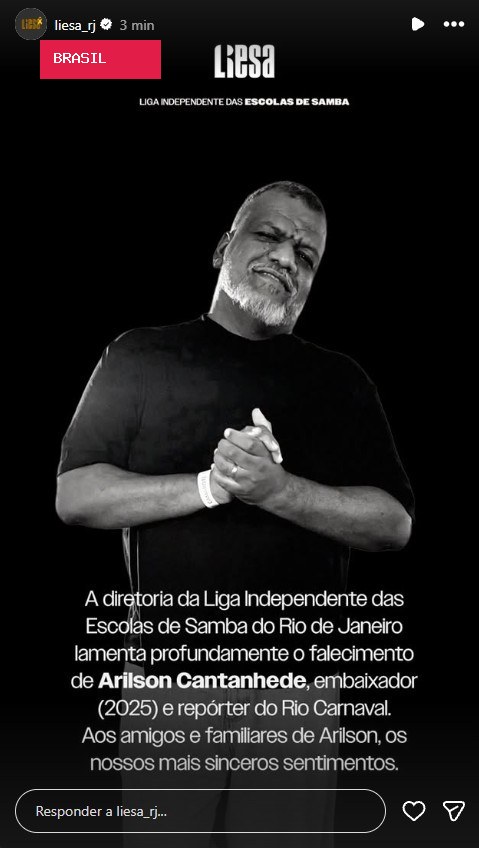 Morre Arilson Cantanhede, embaixador e repórter do Rio Carnaval