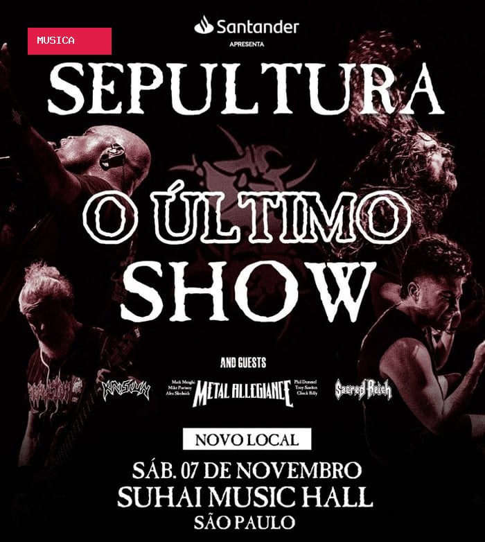 Último show do Sepultura sofre mudança de local