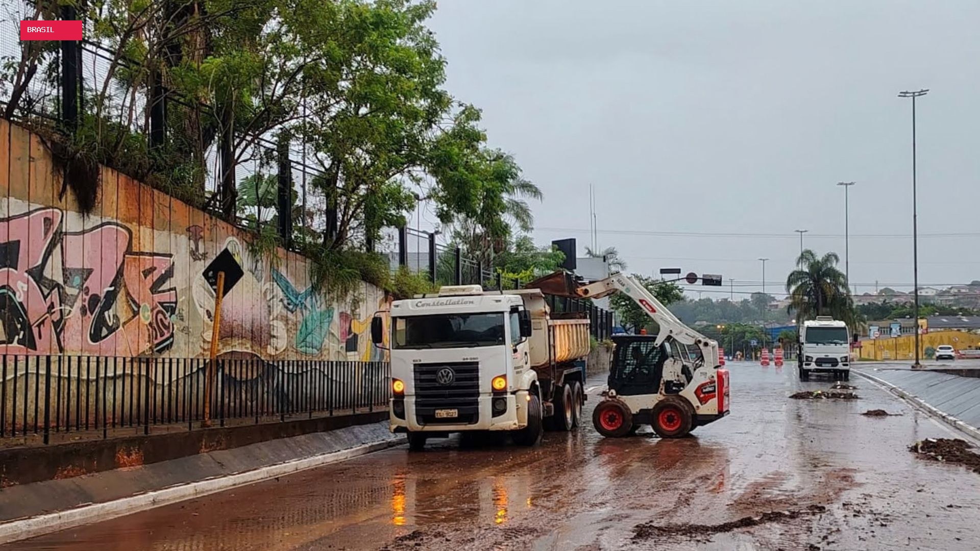 Fortes chuvas causam alagamentos e quedas de árvores no interior de SP