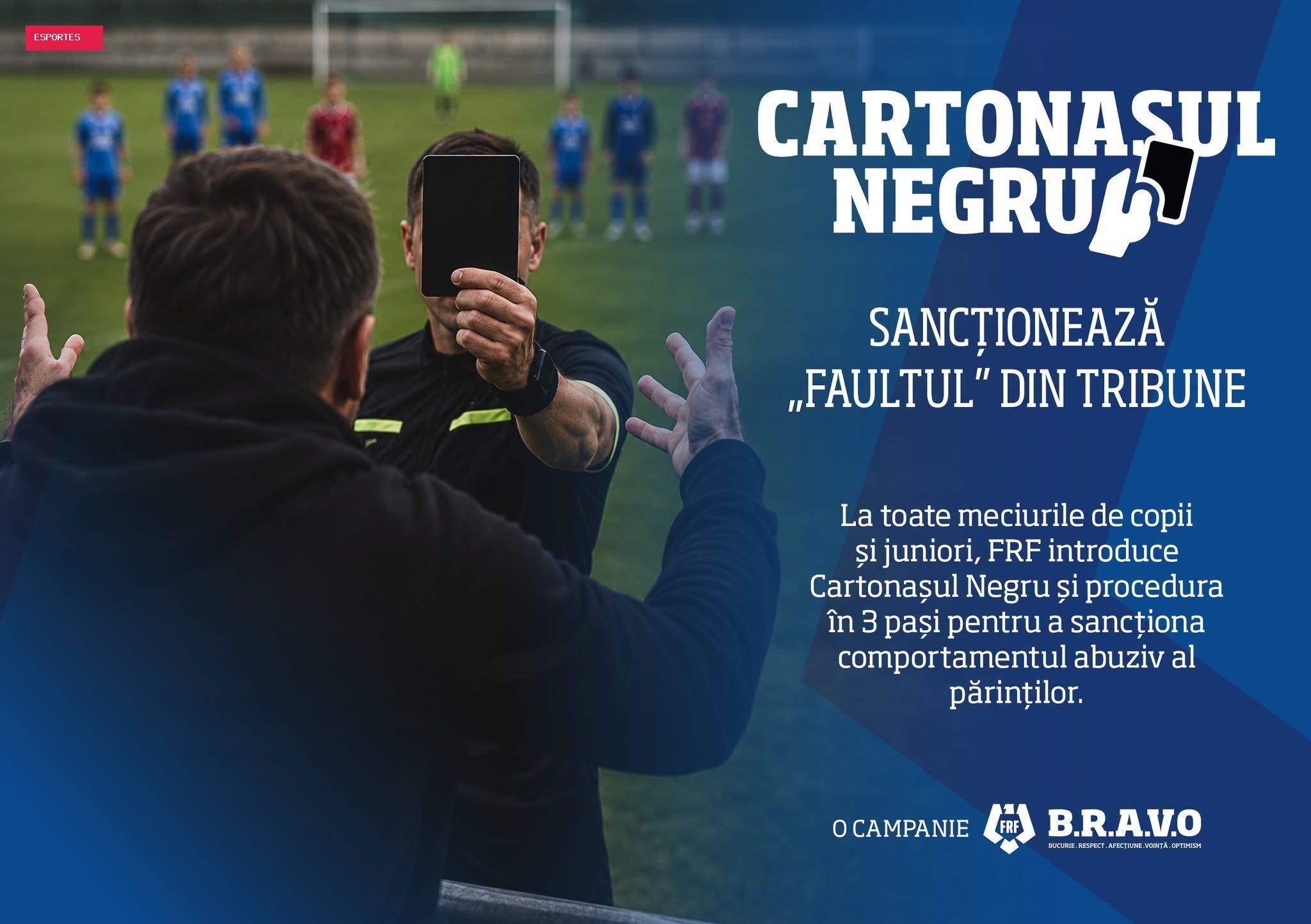 Cartão preto para punir torcedores: nova regra adotada no futebol romeno
