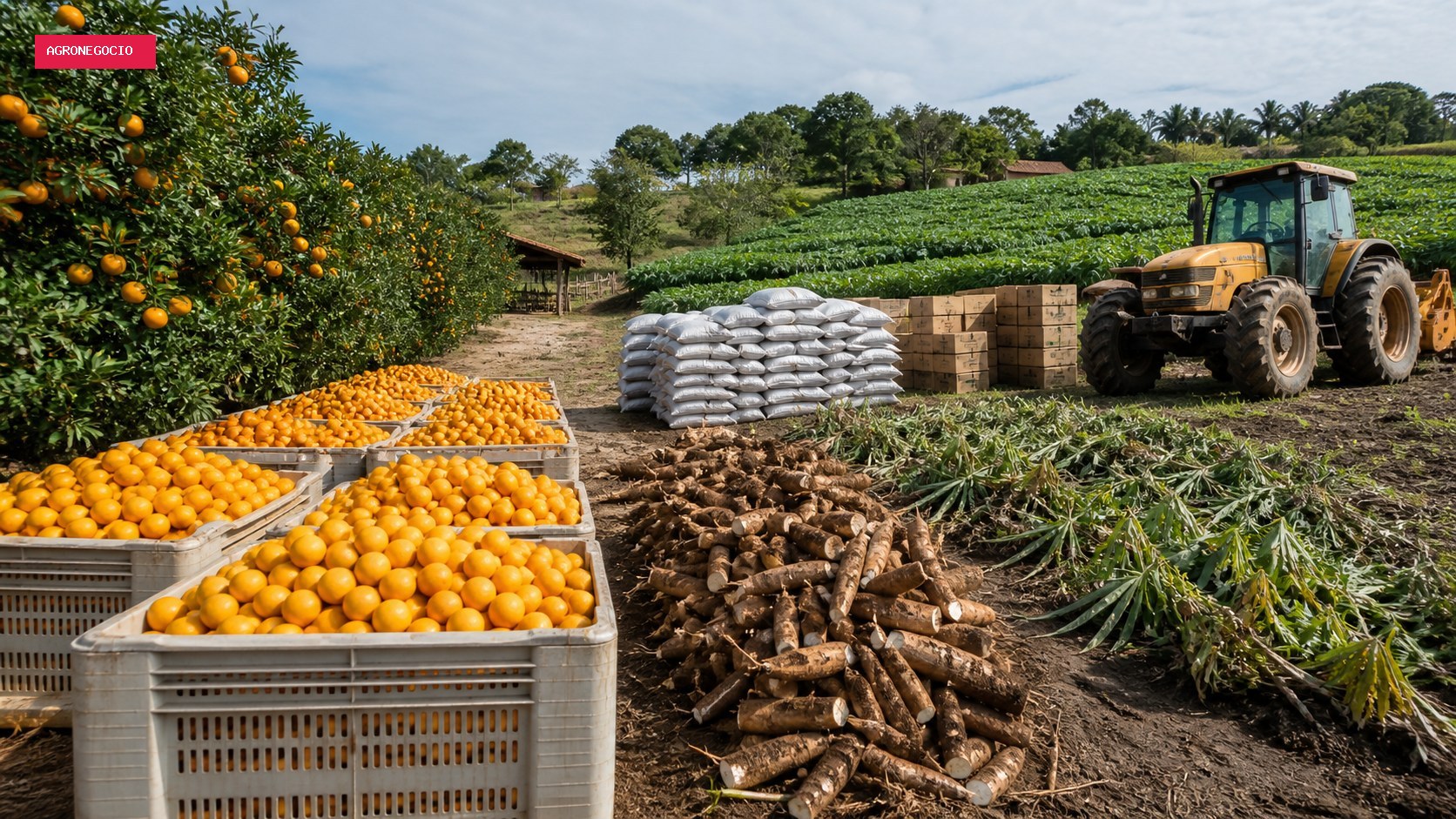 Conab levanta custos de produção de mandioca e laranja na Bahia