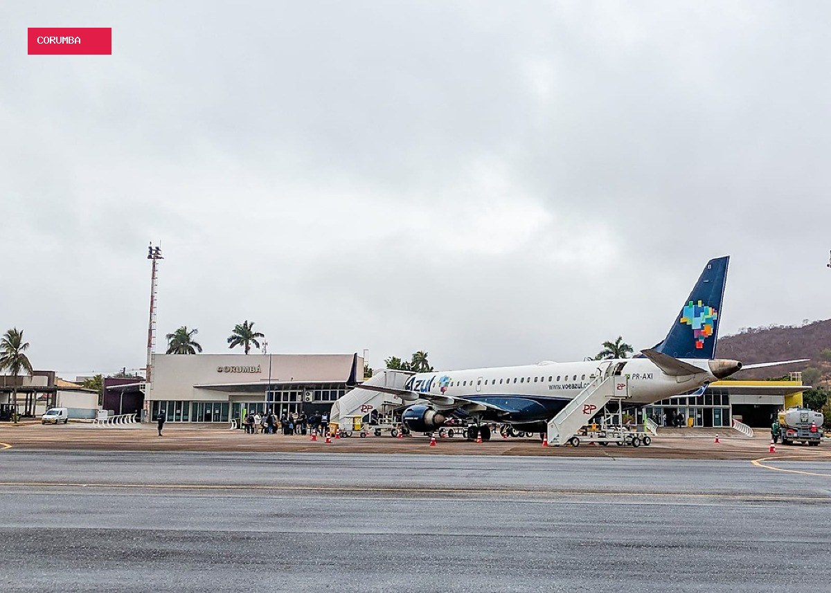 Azul mantém voos diretos entre Corumbá e Campinas depois de novembro