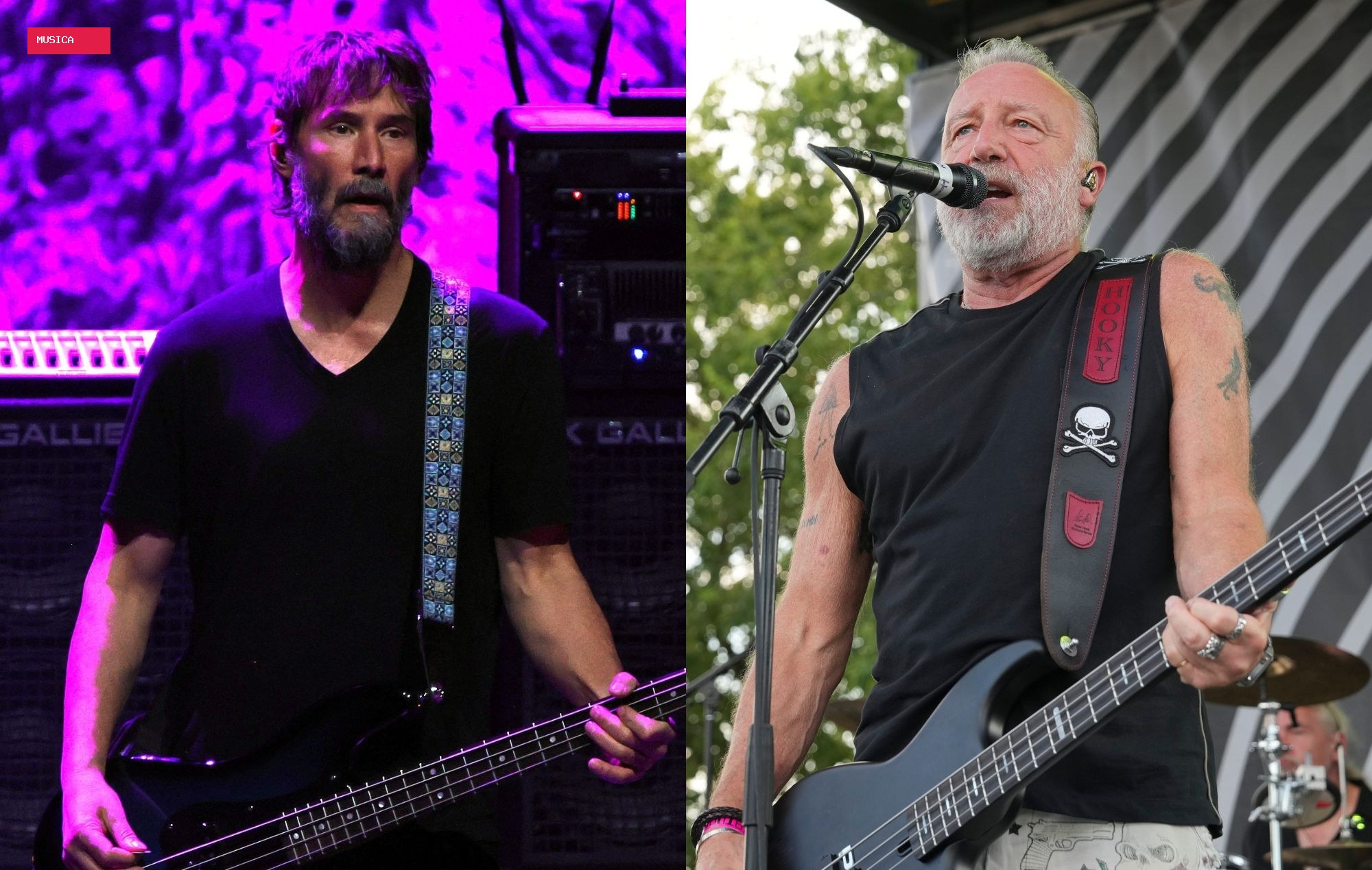 Watch Keanu Reeves rock out to ‘Love Will Tear Us Apart’ after introducing Peter Hook & The Light in San