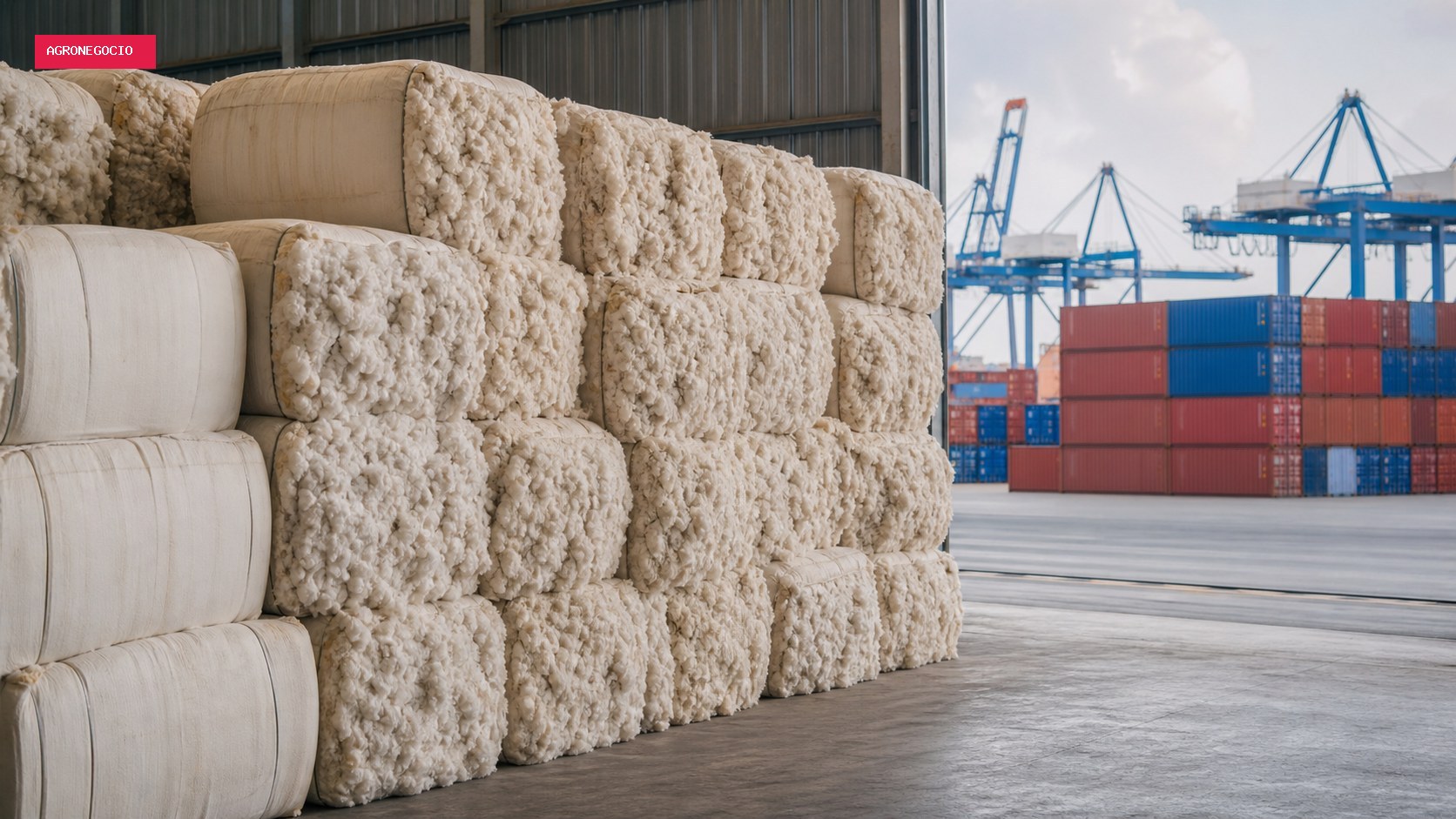 Exportação de algodão cresce 37,3% em volume e 45,5% em receita em agosto