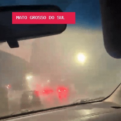 Granizo surpreende moradores durante tempestade em Campo Grande