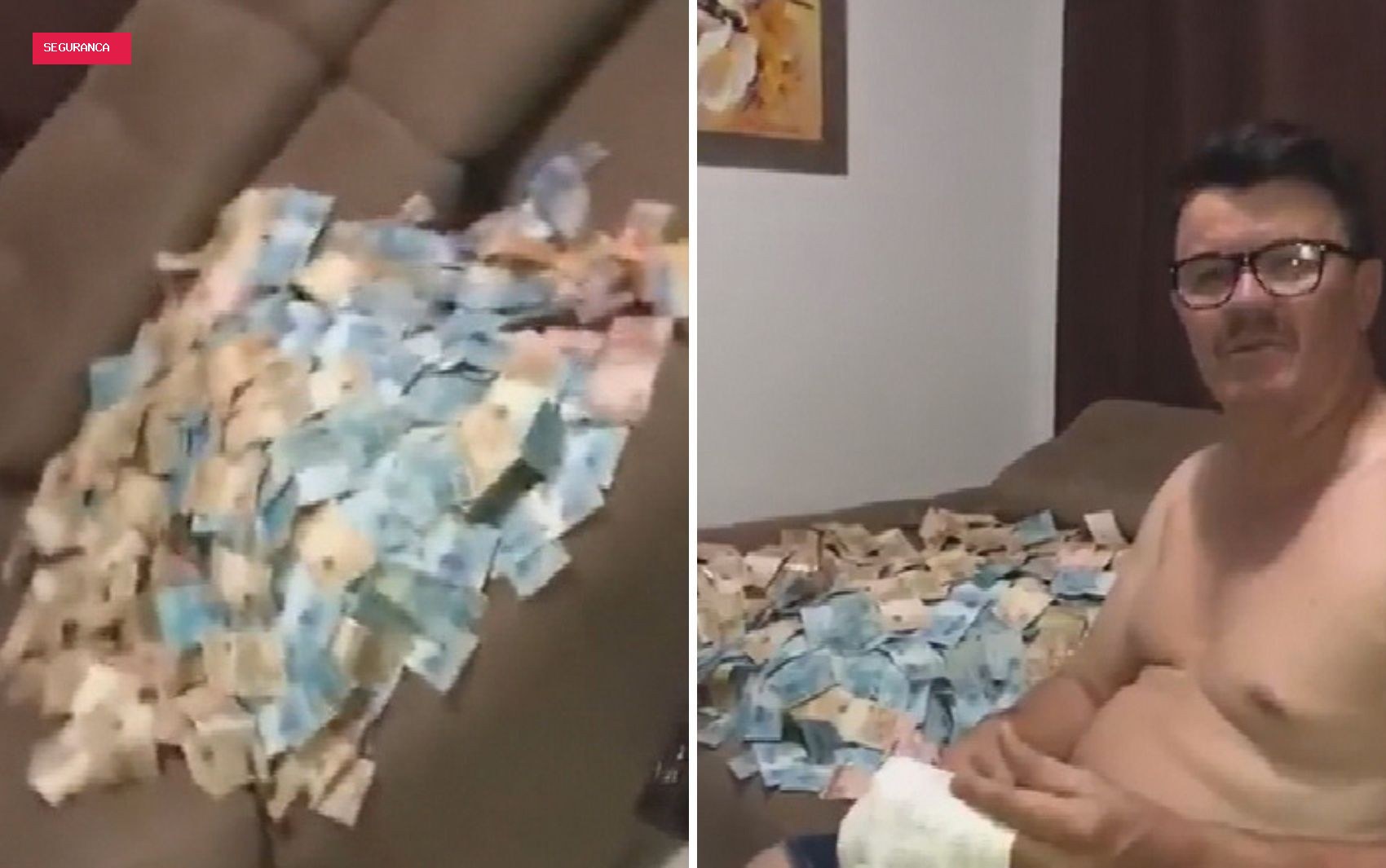 Montanha de dinheiro: sargento aposentado da PM e suspeitos de agiotagem cobravam juros de até 20%, diz