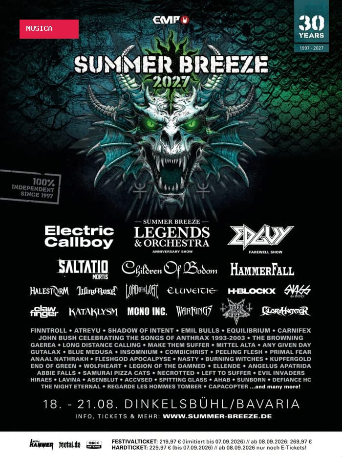 Summer Breeze vende todos os ingressos para a edição 2027 em tempo recorde