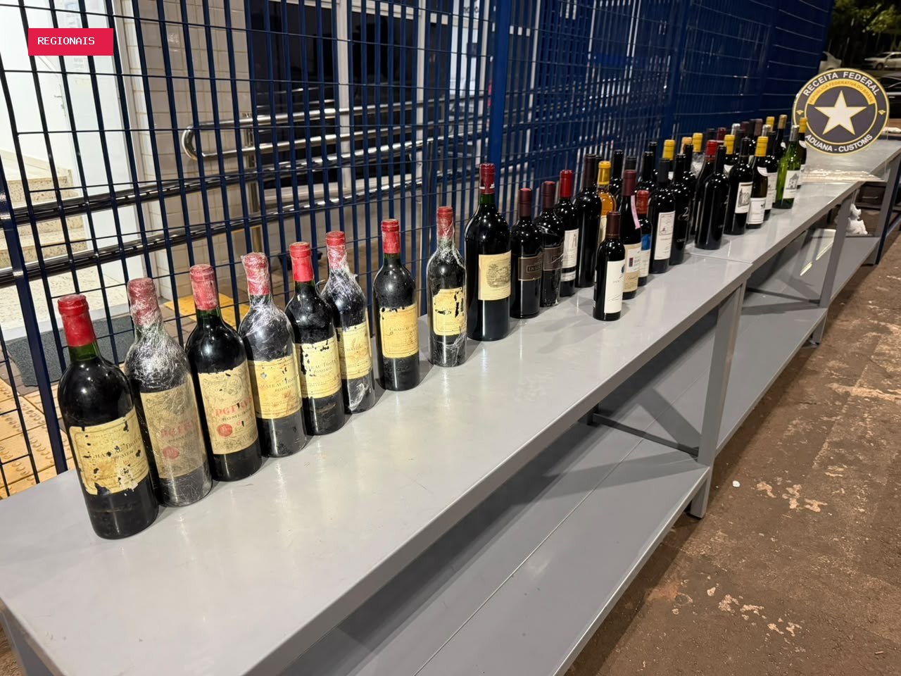 Receita Federal apreende vinhos raros estimados em meio milhão sem documentação adequada no Paraná