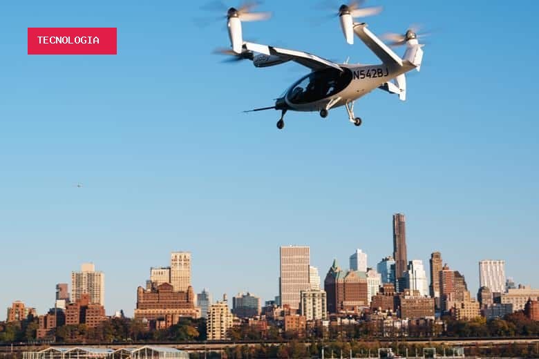Começam testes com táxi aéreo elétrico nos EUA