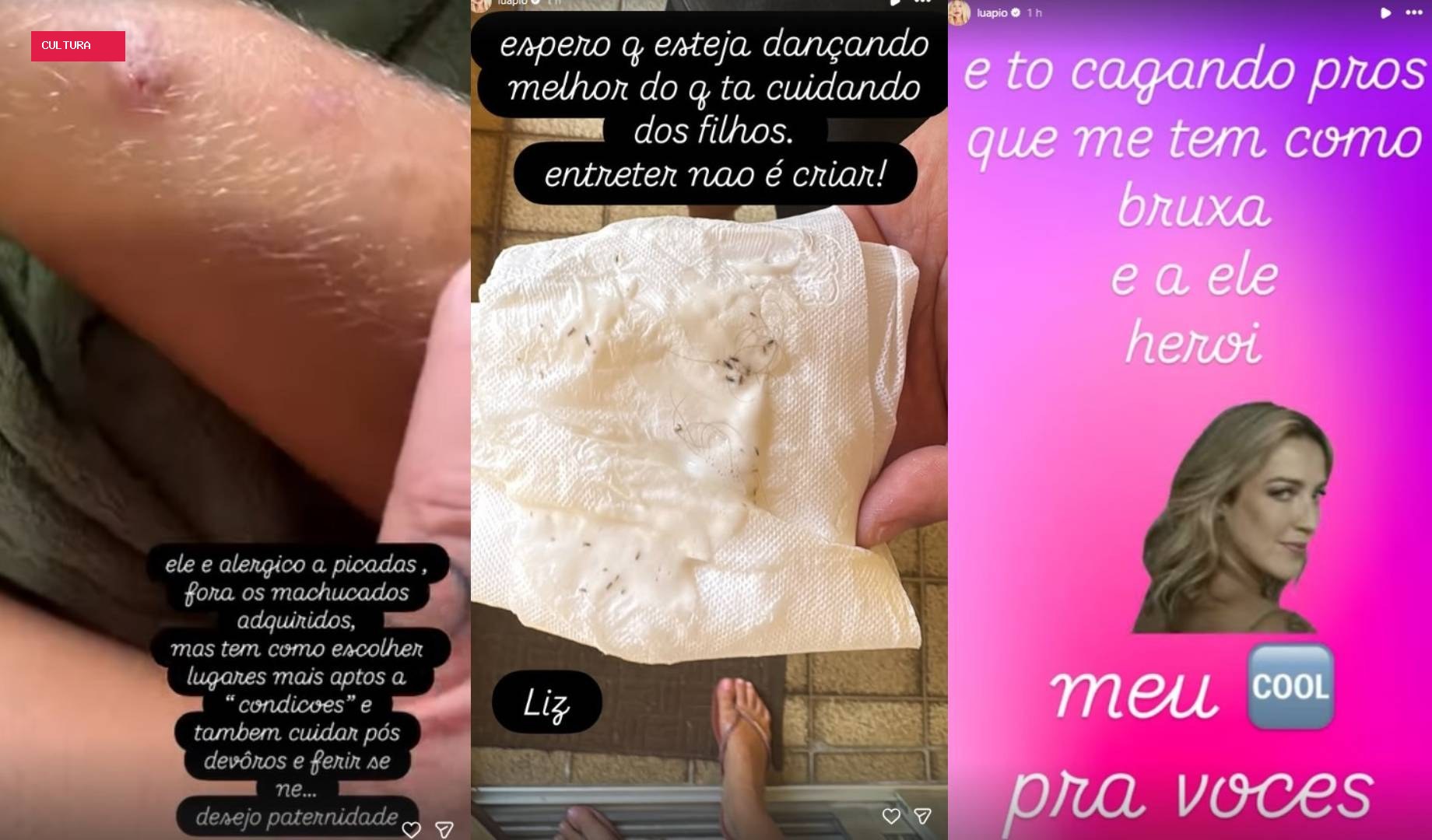 Luana Piovani critica Pedro Scooby após encontrar piolho em filha: 'Entreter não é cuidar'
