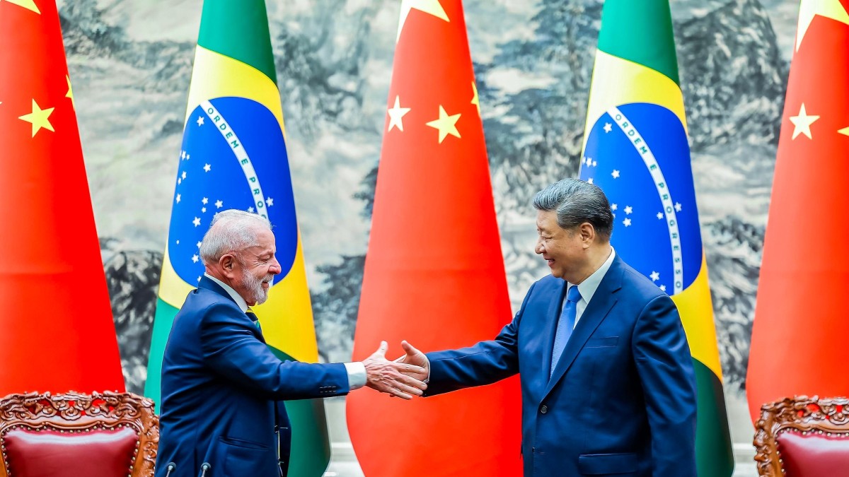 Lula e Xi Jinping em encontro bilateral