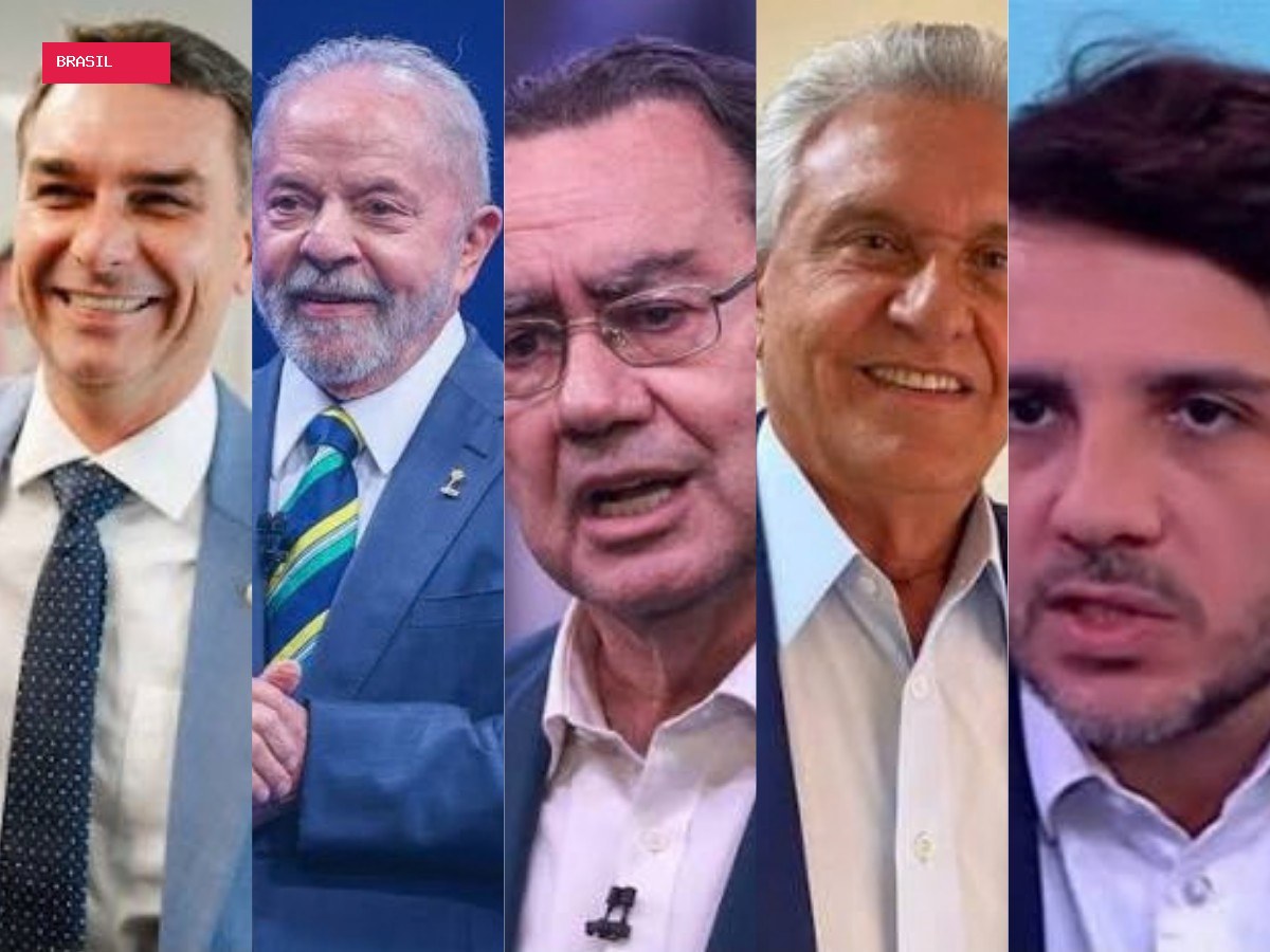 Datafolha para presidente em SP, votos válidos: Flávio Bolsonaro, 45%; Lula, 39%; Cury, 5%; Caiado, 5%