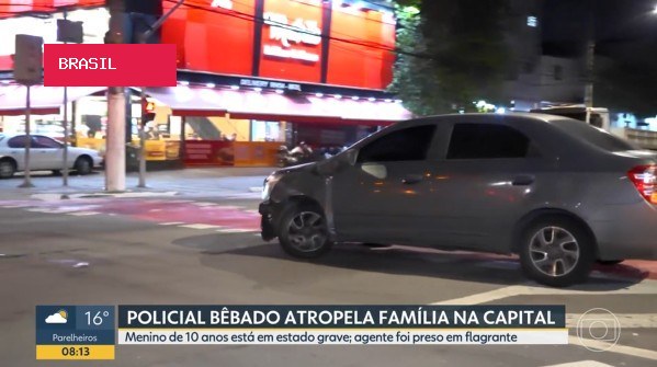 Policial civil é preso após atropelar mãe e dois filhos na Zona Norte de SP; menino de 10 anos está em
