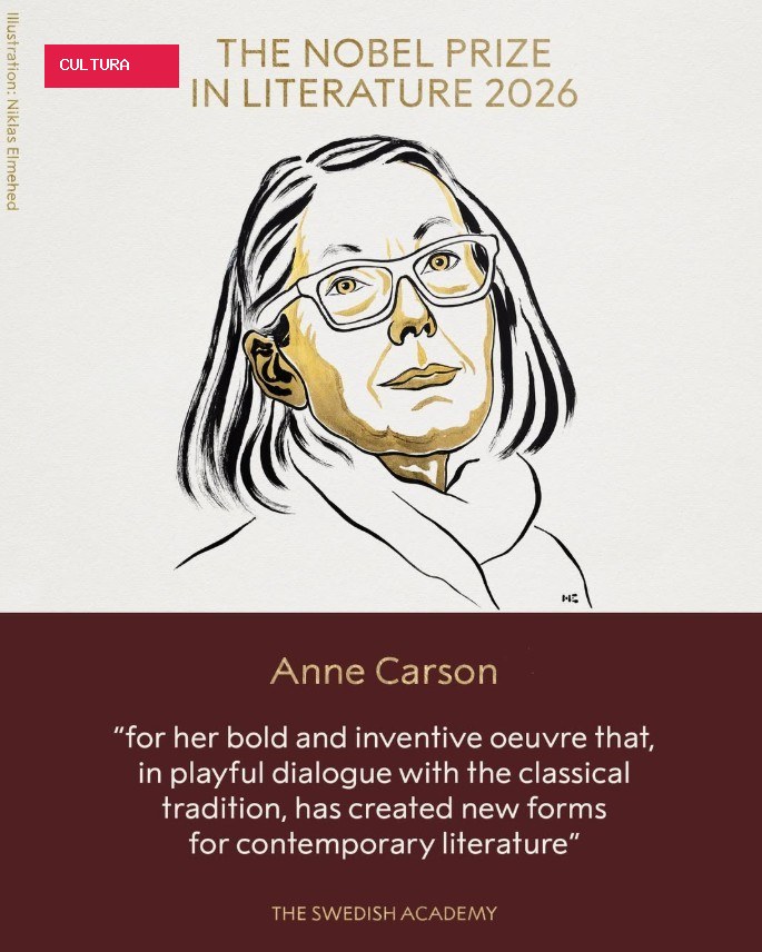 Anne Carson ganha Prêmio Nobel de Literatura 2026