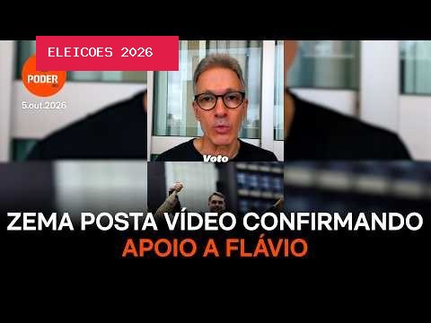 Romeu Zema declara apoio a Flávio Bolsonaro no 2º turno