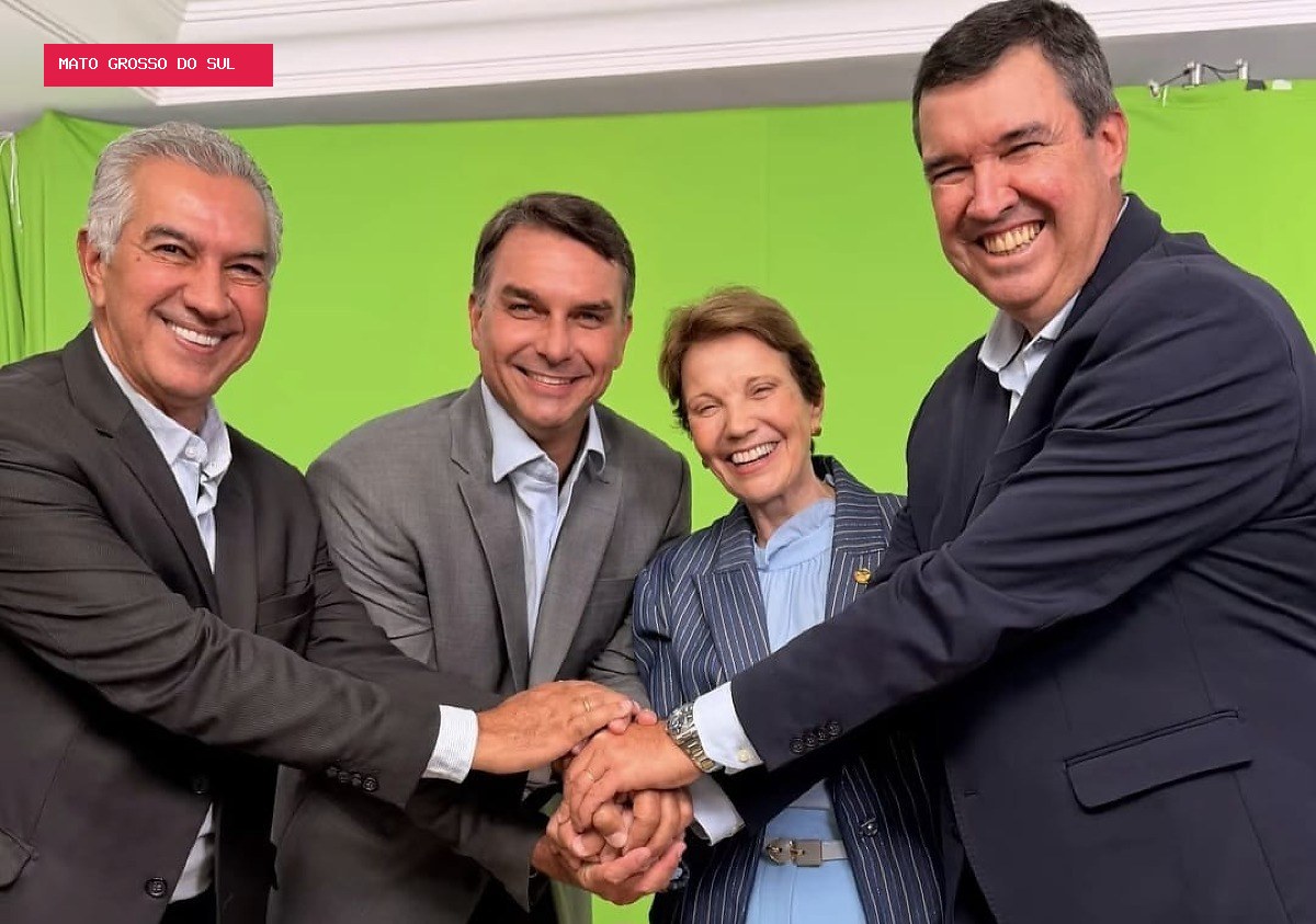 Eduardo Riedel se reúne com Flávio Bolsonaro em Brasília para alinhar estratégias para 2º turno