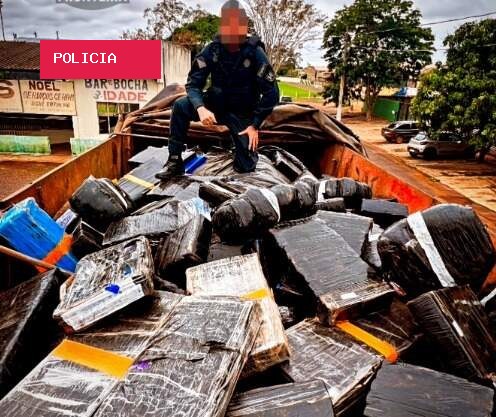 Carreta com 2,5 toneladas de maconha é descoberta em meio à carga de couro