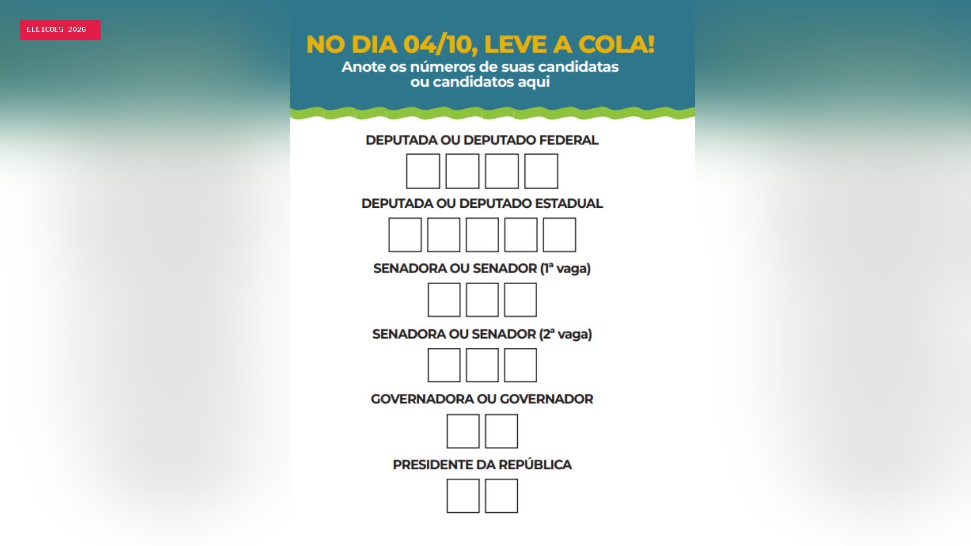 Guia do eleitor: o que você precisa saber para votar nas eleições de 2026
