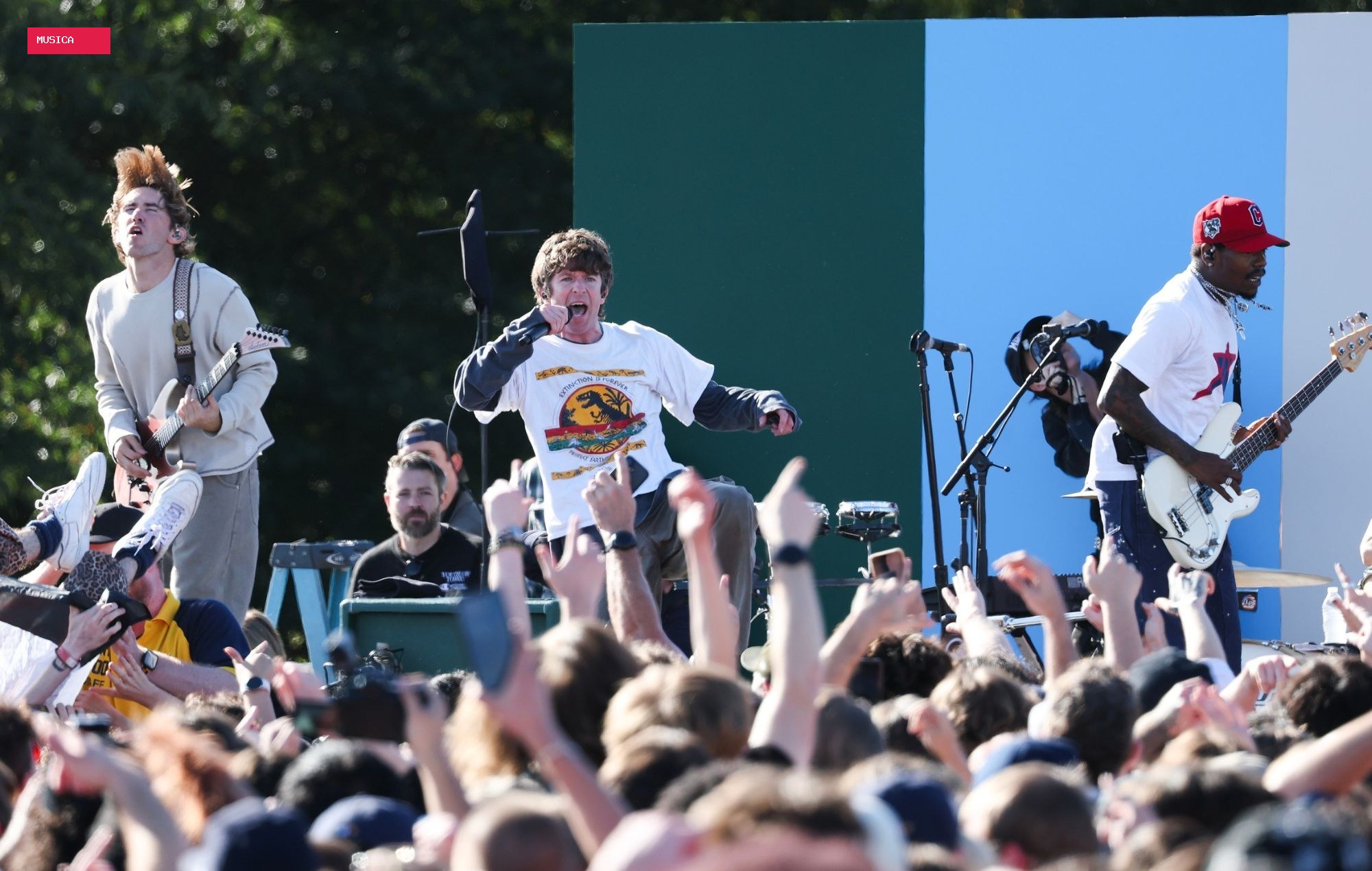 See circle pits, stage-diving and solidarity as Turnstile play massive gig to 60,000 people and raise $220k