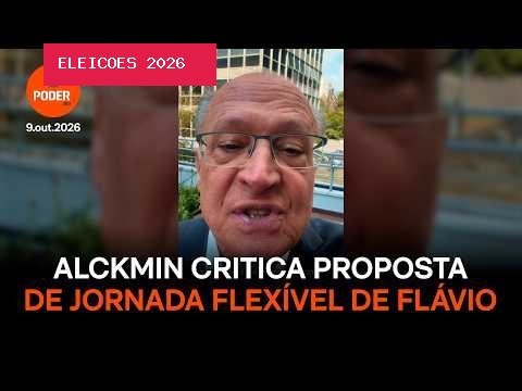 Alckmin critica proposta de jornada flexível de Flávio Bolsonaro