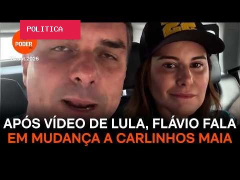 Após vídeo de Lula a Carlinhos, Flávio manda mensagem a influenciador