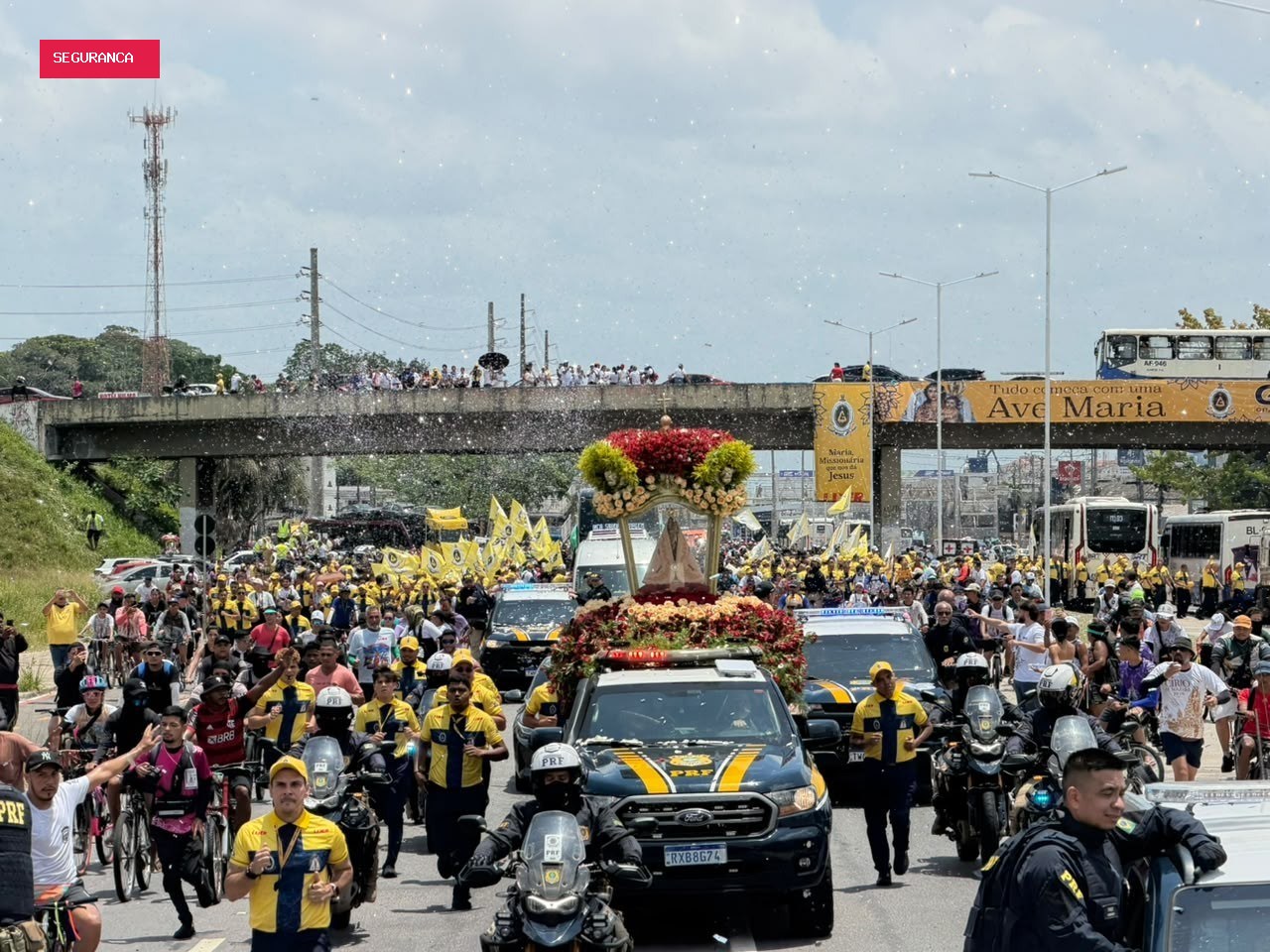 Círio de Nazaré 2026: o Traslado de 50 km; imagem percorre ruas de Ananindeua