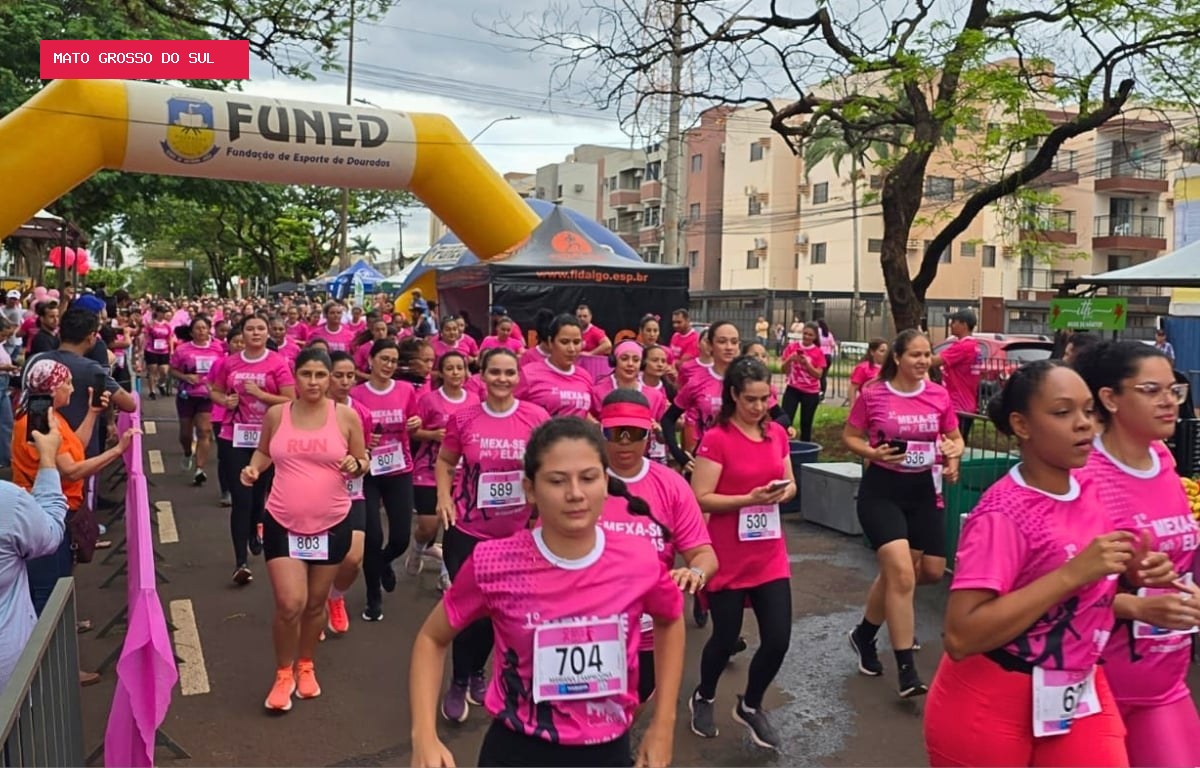 Corrida Rosa terá 550 participantes em Dourados neste sábado e esquema especial de segurança