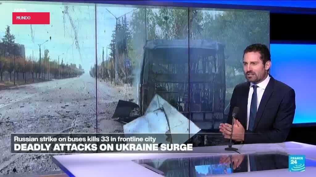 Russian attack on Ukraine busses part of 'a steady increase in attacks on civilians'