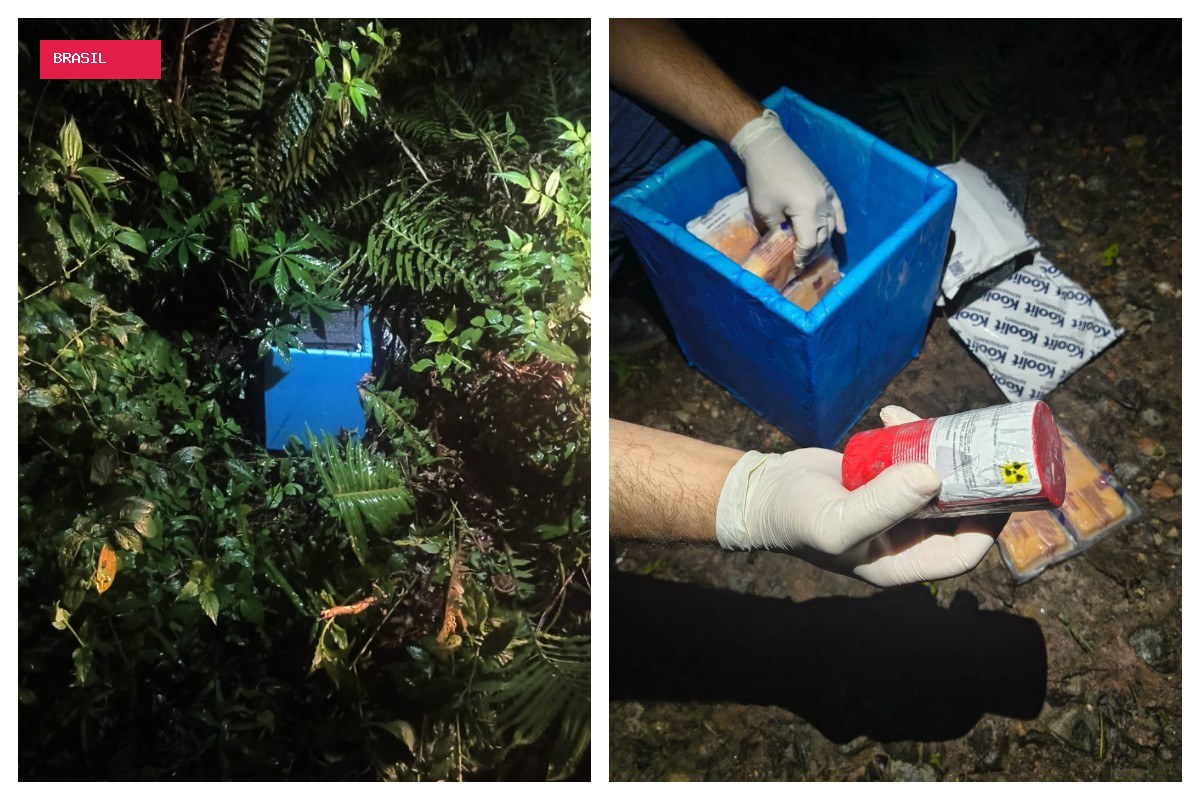 Material radioativo roubado de van é localizado em terreno baldio em SP; produto seria usado para tratar