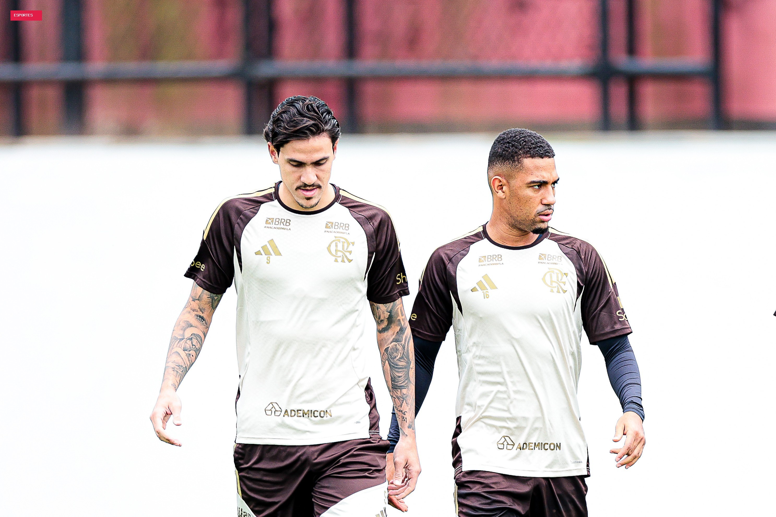 Com Pedro e Lino, mas sem cinco, Flamengo divulga relacionados para jogo contra o Santos