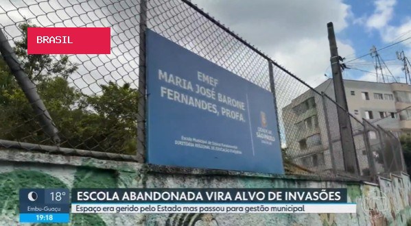 Escola municipal desativada há pouco mais de 1 ano é alvo de invasões e depredação na Zona Leste de SP